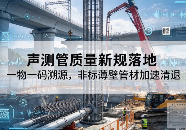 定海声测管质量新规落地，一物一码溯源，非标薄壁管材加速清退